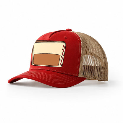 Bifold Wallet Study Leathercraft Trucker Hat – Red Khaki