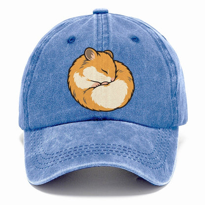Hamster Curl Nap Small Pet Logos Classic Cap – Summer Sky