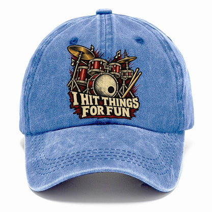 I Hit Things For Fun Classic Cap – Summer Sky