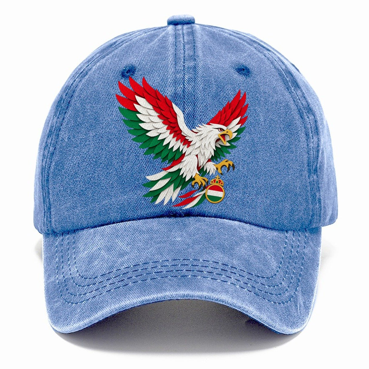 Cut-Paper Hungary Crest Classic Cap – Summer Sky