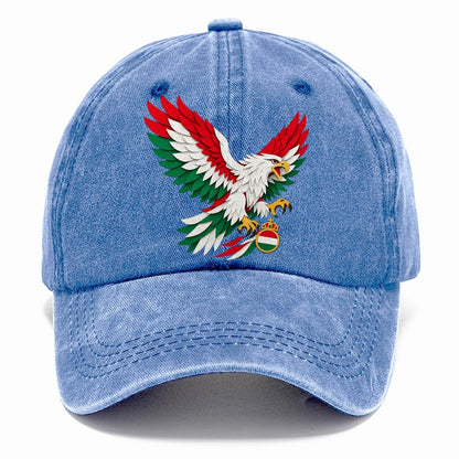 Cut-Paper Hungary Crest Classic Cap – Summer Sky