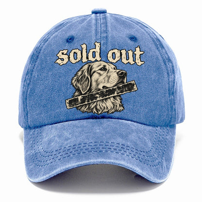 A Calm Dog Head In Three Quarter View Crossed By A Thick Stamped Bar Bark For Me Classic Cap – Summer Sky