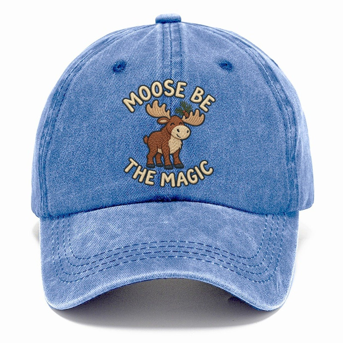 Moose Animal Puns Classic Cap – Summer Sky