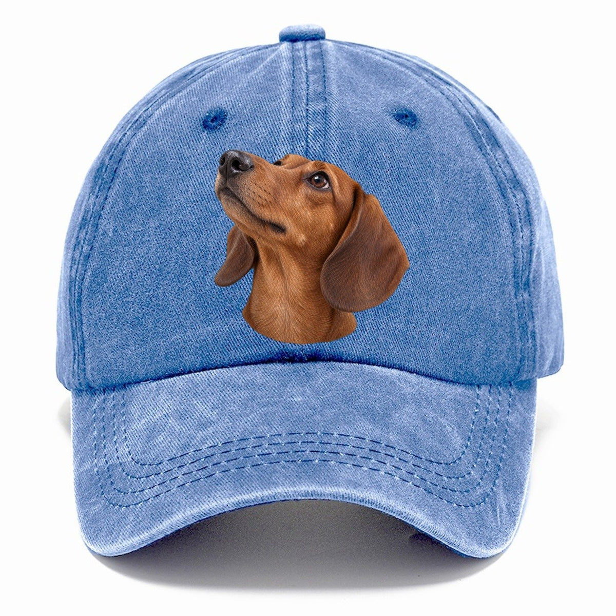 Dachshund Upturned Nose Character Club Classic Cap – Summer Sky