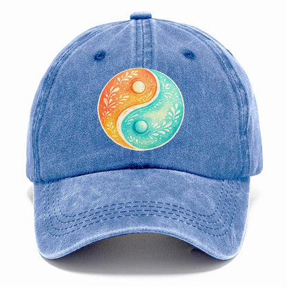 Botanical Yin Yang Classic Cap – Summer Sky
