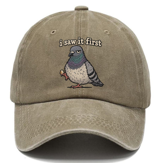 I Saw It First Strongly Worded Classic Cap – Warm Sand