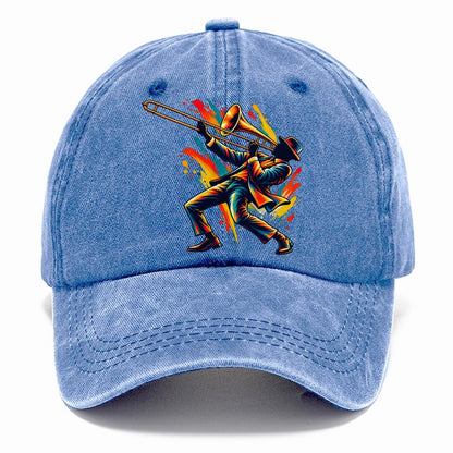 Slide Trombone Player Classic Cap – Summer Sky
