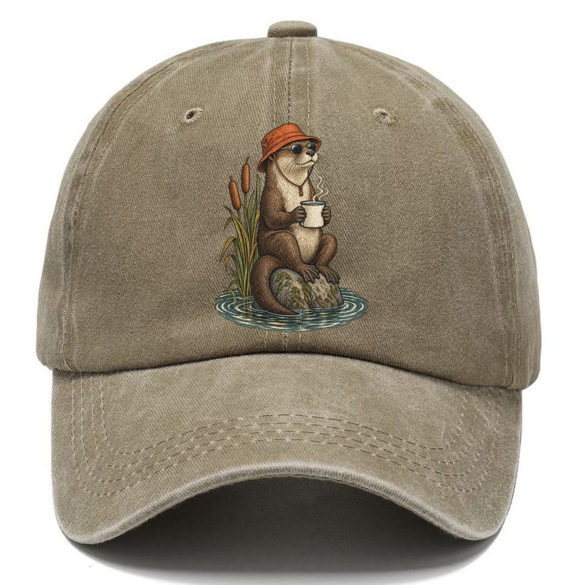Otter Coffee Break Slow Camp Club Classic Cap – Warm Sand