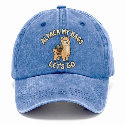 Alpaca Animal Puns Classic Cap – Summer Sky