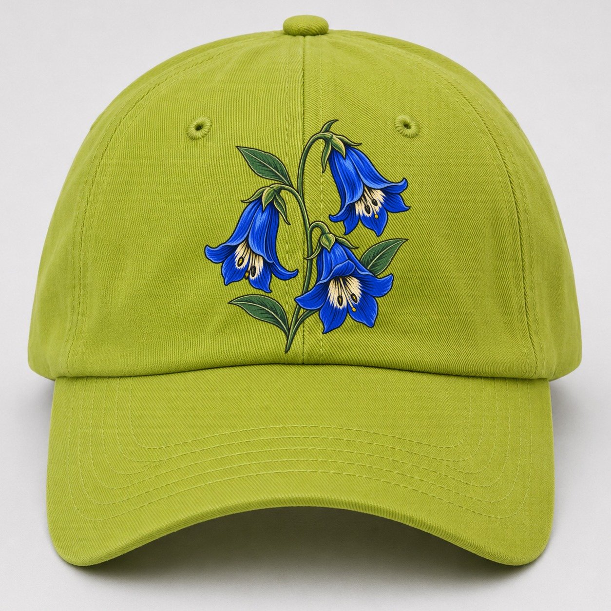Australian Capital Territory Royal Bluebells Australia Cultural Icons Baseball Cap – Fluorescent Green
