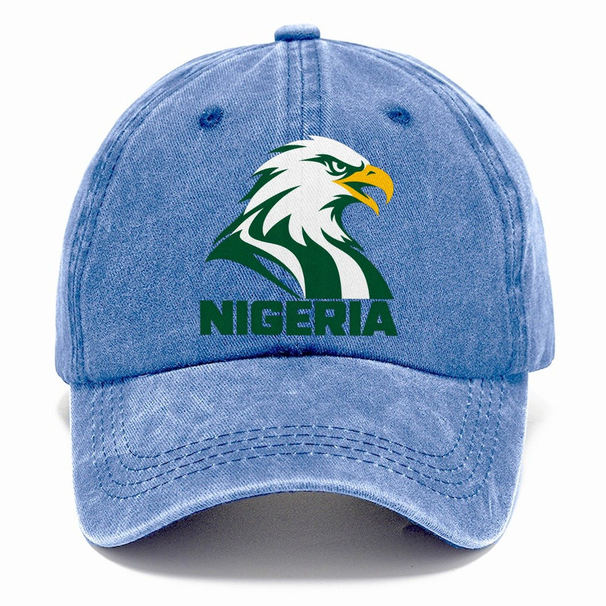 Nigeria Retro Badge Classic Cap – Summer Sky