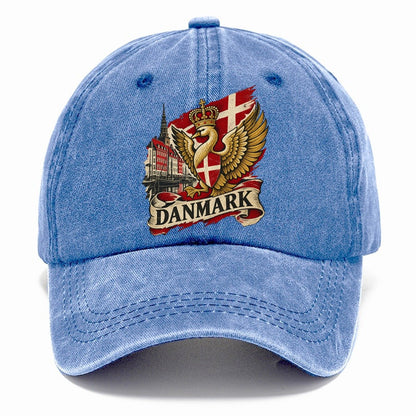 Danmark Crowned Swan Classic Cap – Summer Sky