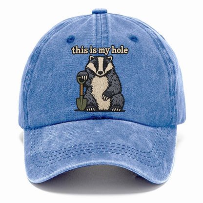This Is My Hole Strongly Worded Classic Cap – Summer Sky