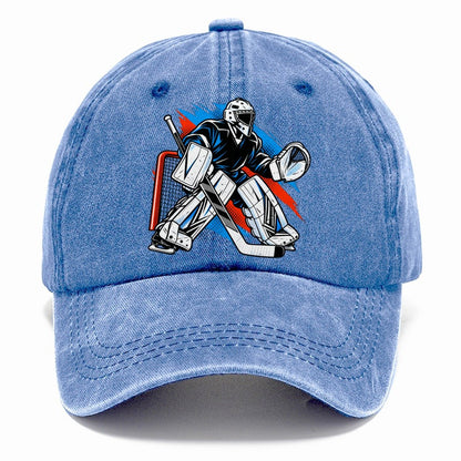 Pop Art Hockey Goalie Classic Cap – Summer Sky