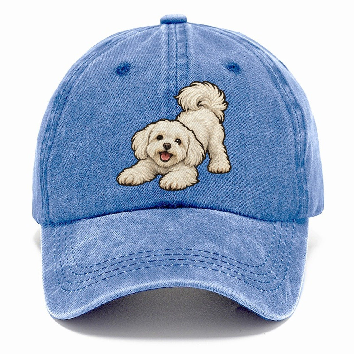 Maltese Play Bow Fan Favorites Classic Cap – Summer Sky