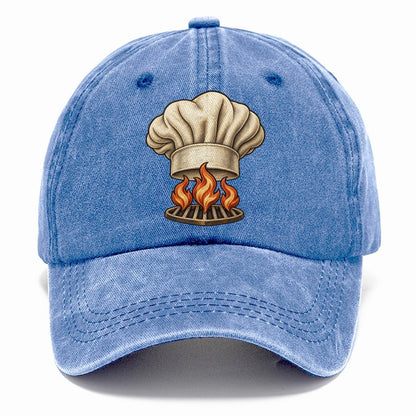 Chef Hat Flames Fan Favorites Classic Cap – Summer Sky