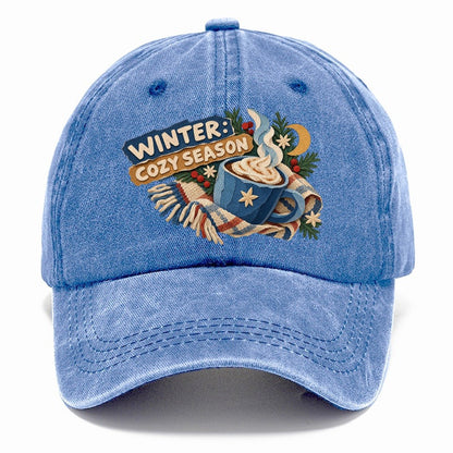 Winter Cozy Season Cocoa Cup Classic Cap – Summer Sky