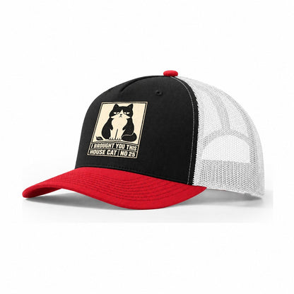 I Brought You This Neko Says No Trucker Hat – Black Red White