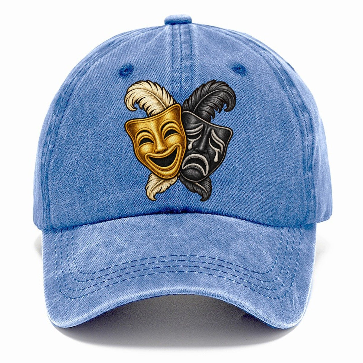 Masks Venetian Plumes Fan Favorites Classic Cap – Summer Sky