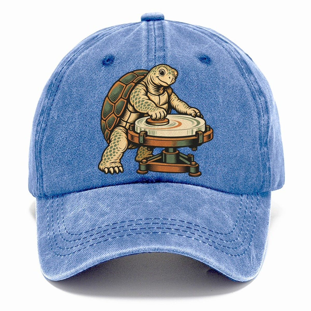 Turtle Lens Grinder Sundown Familiars Classic Cap – Summer Sky