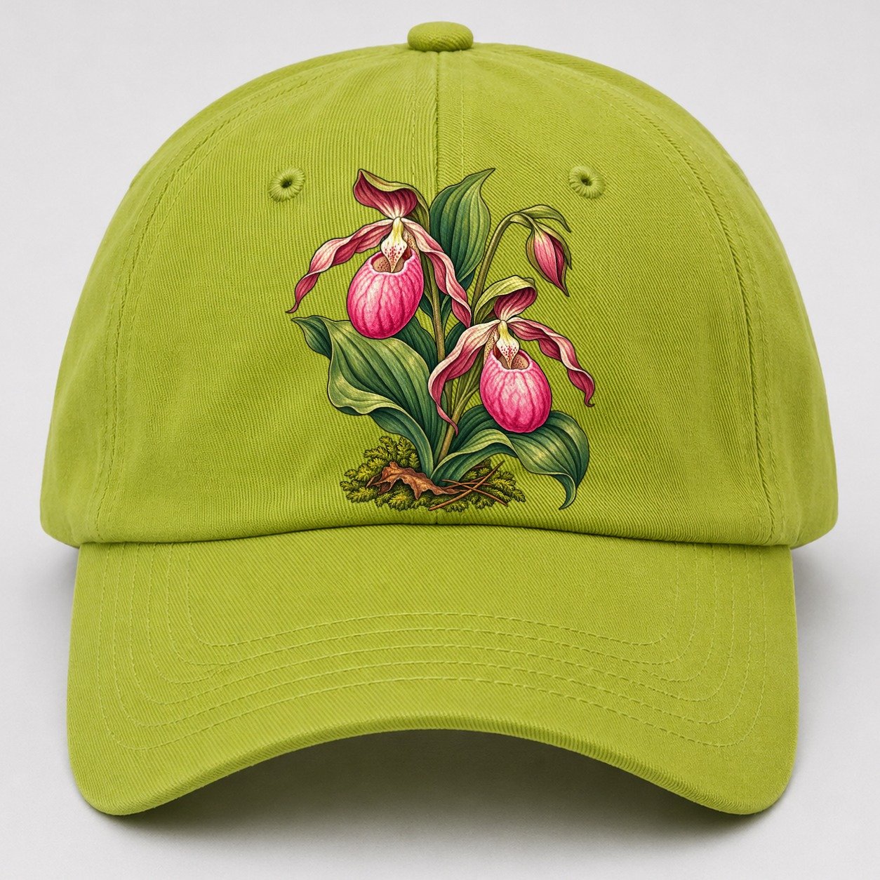Prince Edward Island Lady S Slipper Canada Cultural Icons Baseball Cap – Fluorescent Green
