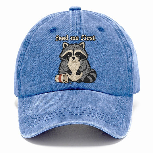 Feed Me First Strongly Worded Classic Cap – Summer Sky