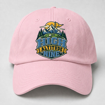 High Altitude Nine Golf Life Baseball Cap – Pink