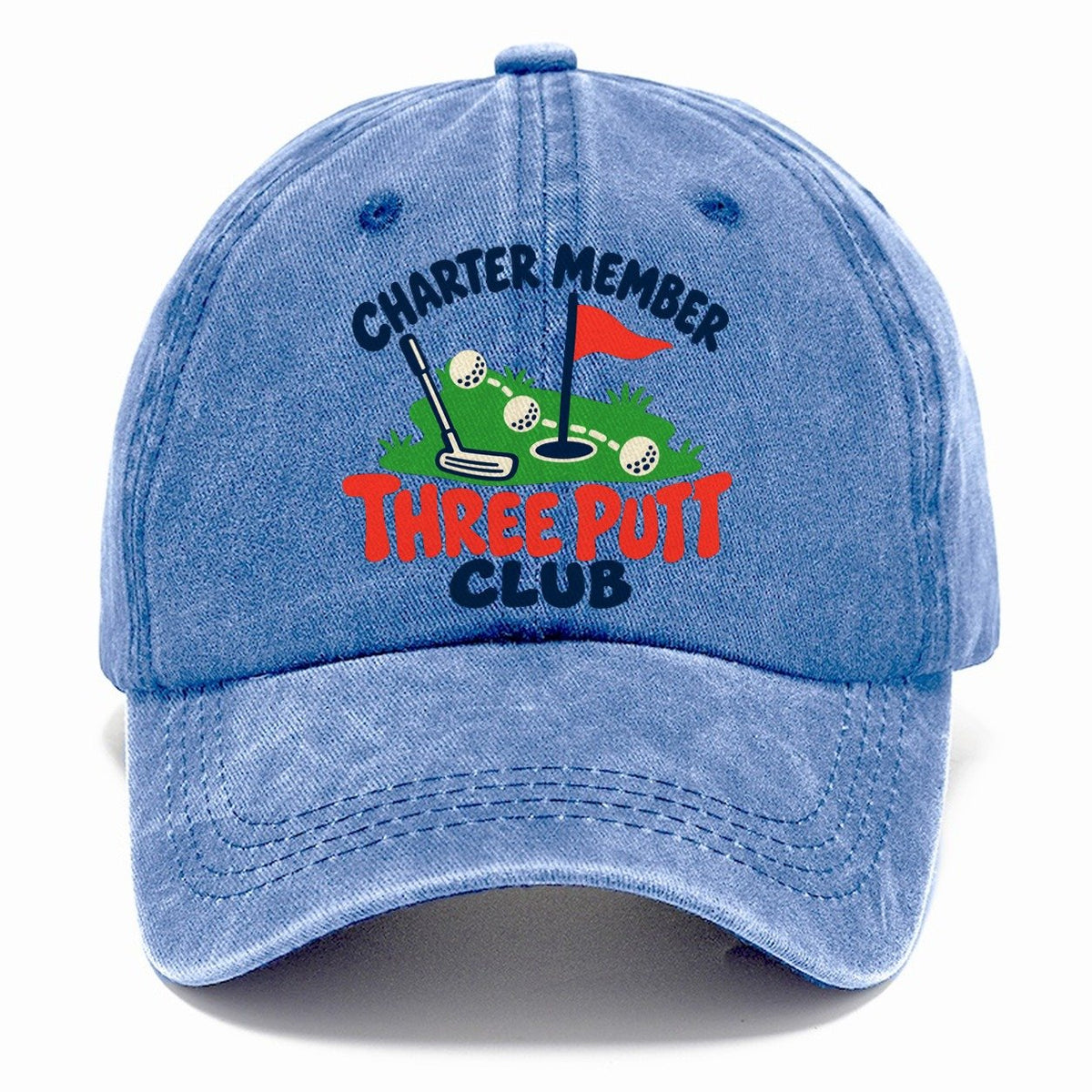 Three Putt Club Golf Life Classic Cap – Summer Sky