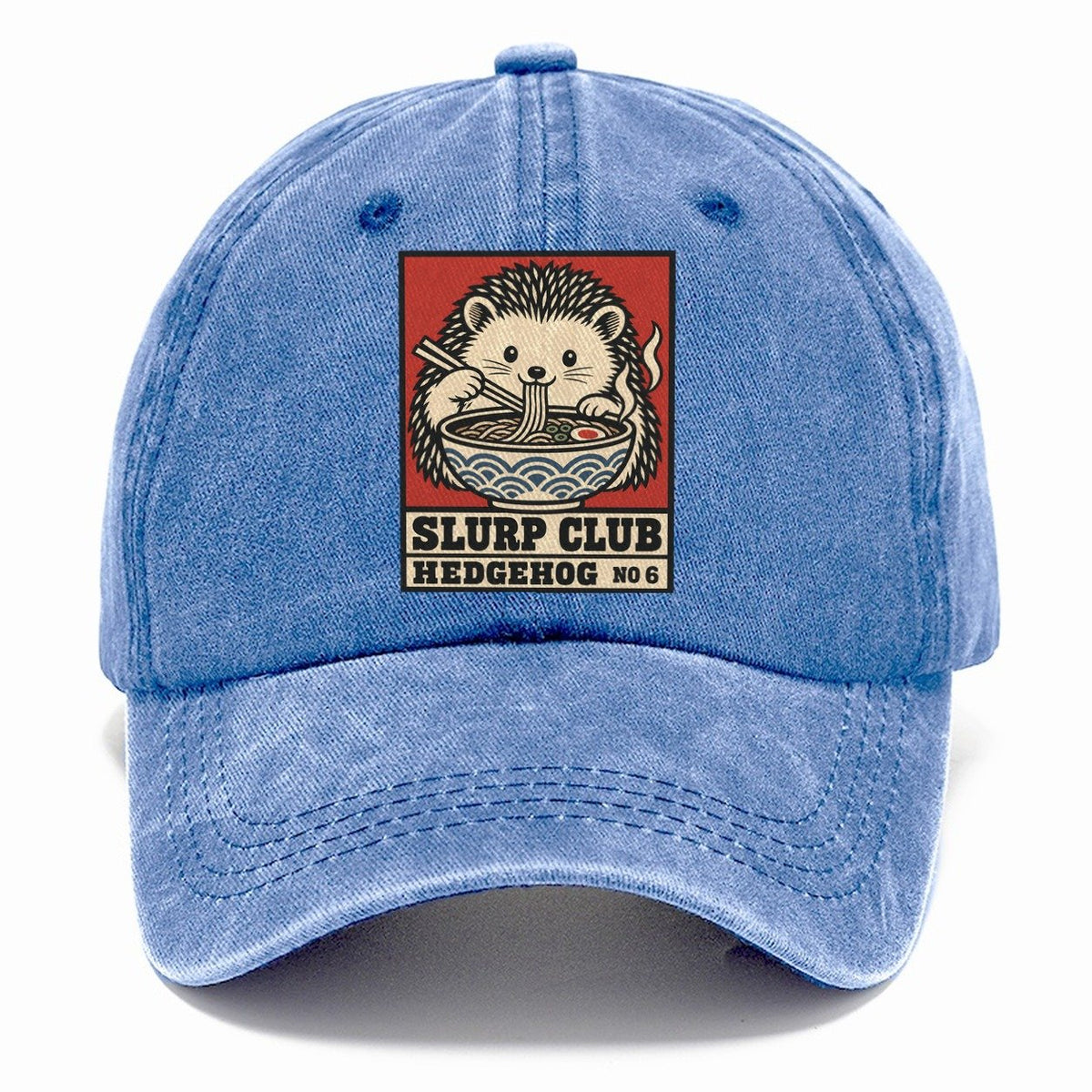 Hedgehog Soba Slurp Club Classic Cap – Summer Sky