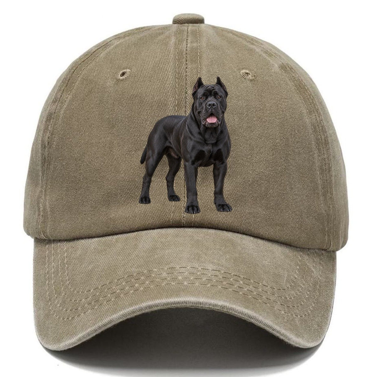 Cane Corso Standing Top Breeds Classic Cap – Warm Sand