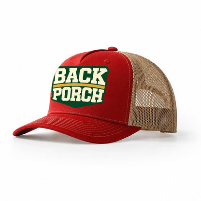 Back Porch Brew House Trucker Hat – Red Khaki