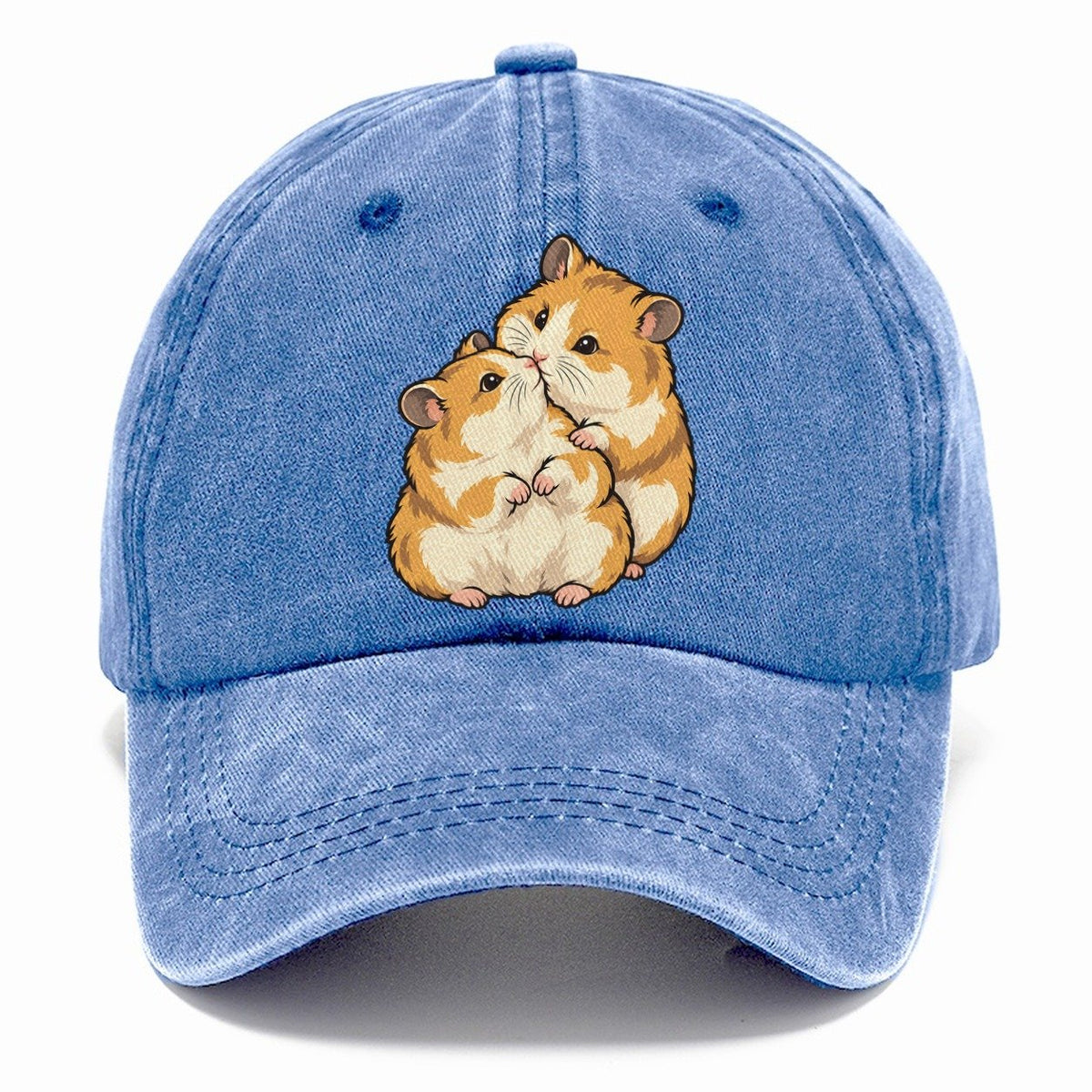 Hamster Nose Touch Small Pet Logos Classic Cap – Summer Sky