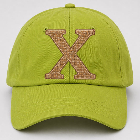 Woven Tweed X Monogram Baseball Cap – Fluorescent Green