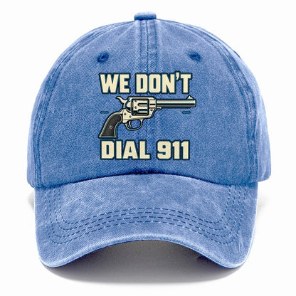 Technical Grid We Don't Dial 911 Classic Cap – Summer Sky