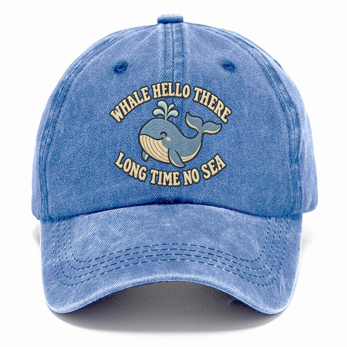 Whale Animal Puns Classic Cap – Summer Sky