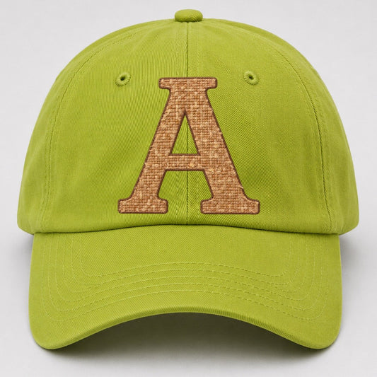 Woven Tweed A Monogram Baseball Cap – Fluorescent Green