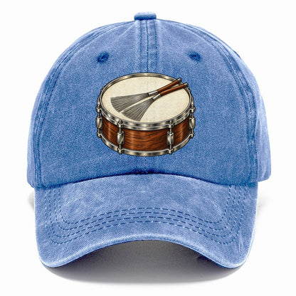 Snare With Resting Brushes Pastimes Companions Classic Cap – Summer Sky