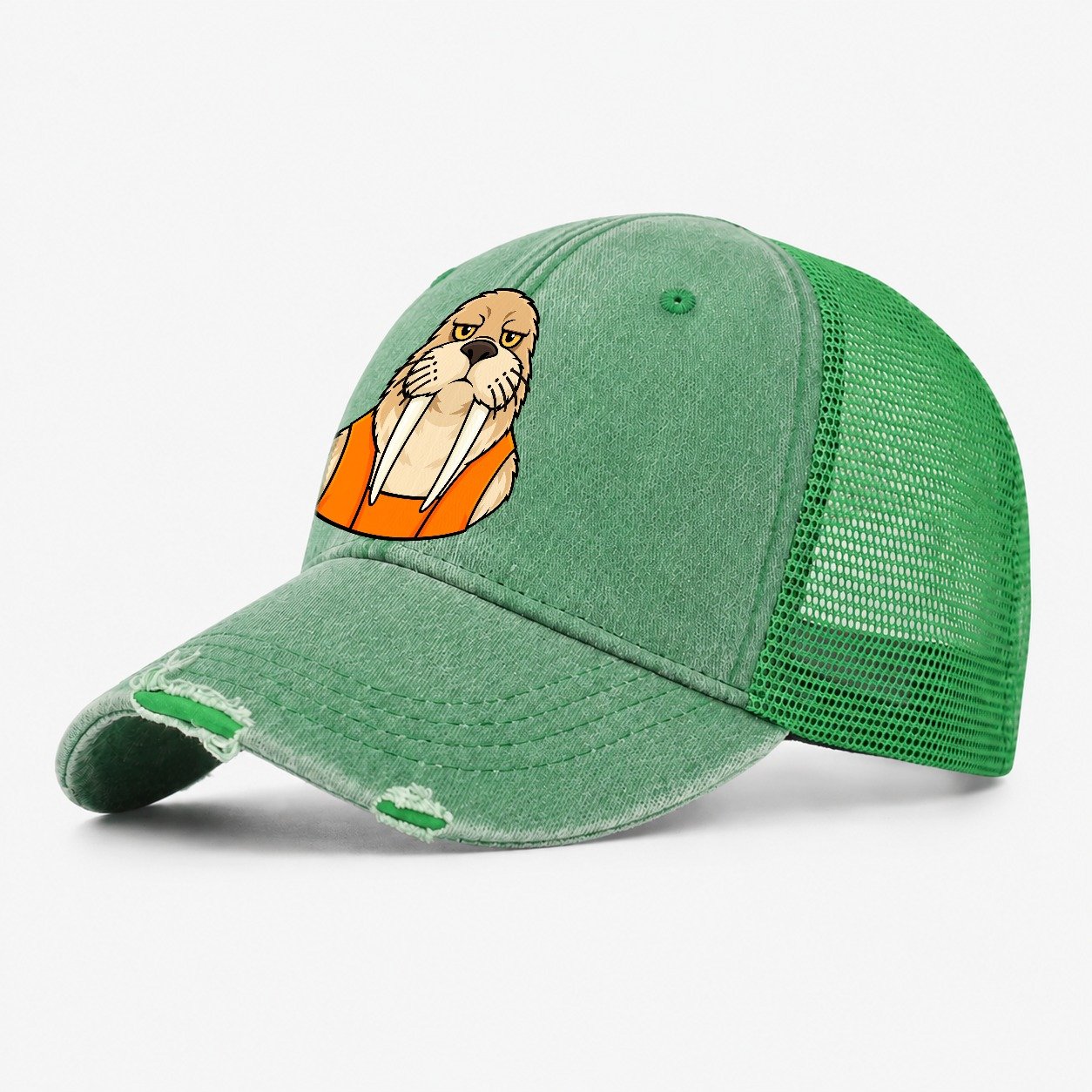 Walrus Yard Foreman Heavy Duty Washed Trucker Hat – Ink Green
