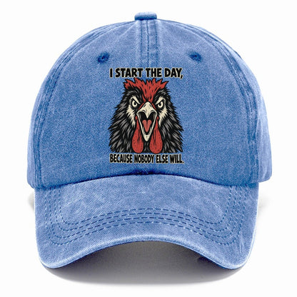 I Start The Day Feral Logic Classic Cap – Summer Sky