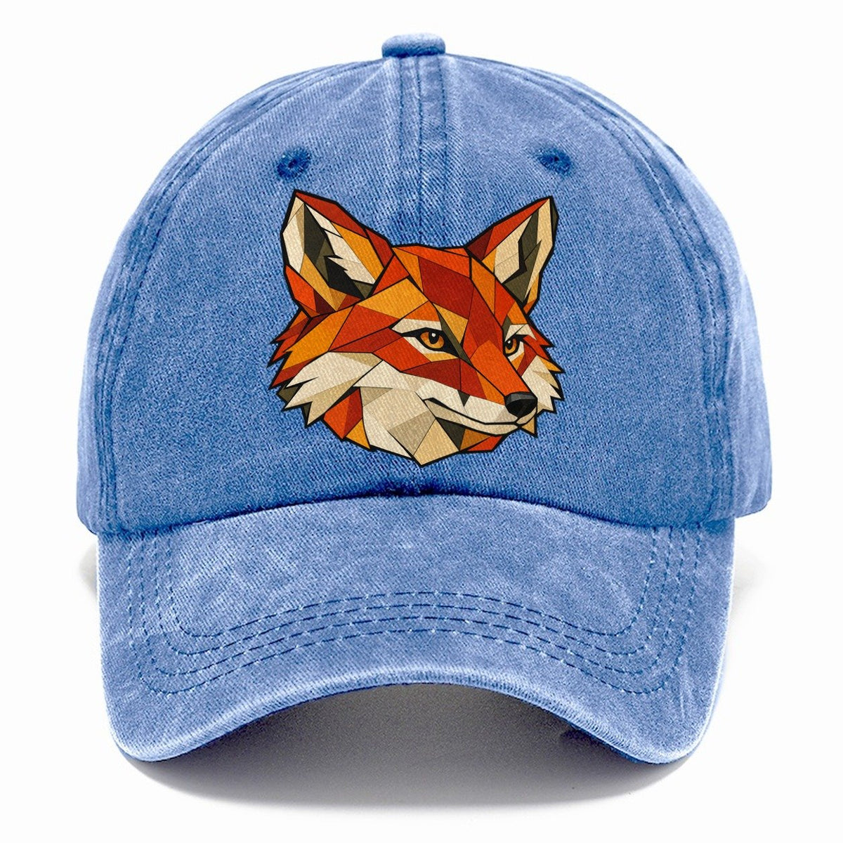 Red Fox Head Wildwood Mosaic Classic Cap – Summer Sky