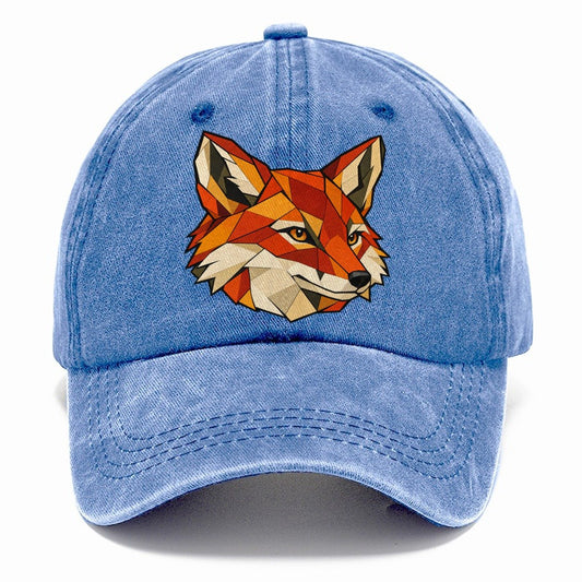 Red Fox Head Wildwood Mosaic Classic Cap – Summer Sky