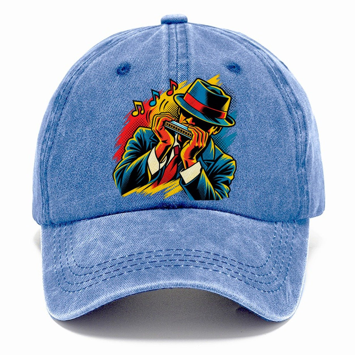 Pop Art Harmonica Classic Cap – Summer Sky