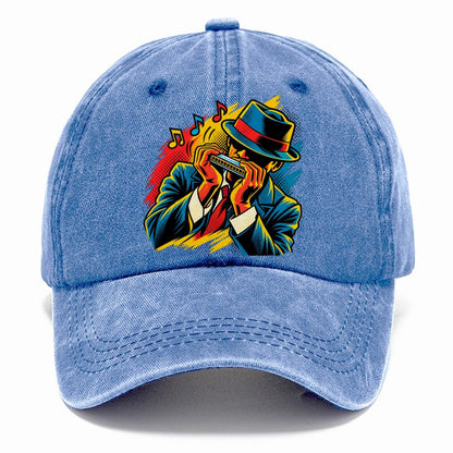 Pop Art Harmonica Classic Cap – Summer Sky