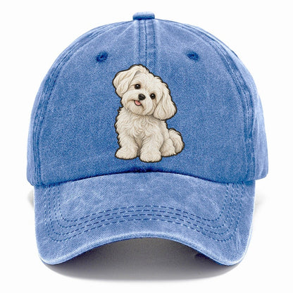 Maltese Head Tilt Fan Favorites Classic Cap – Summer Sky