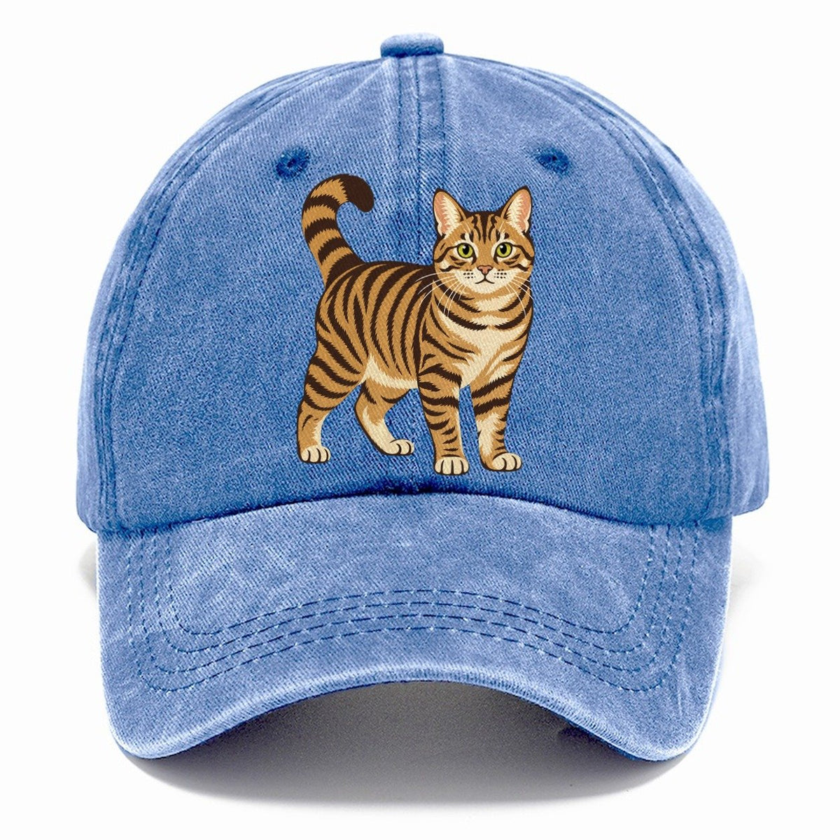 Chinese Li Hua Standing Three Quarter Rare Cat Breeds Classic Cap – Summer Sky