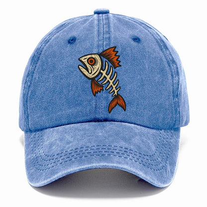 Fish Head Skeleton Classic Cap – Summer Sky