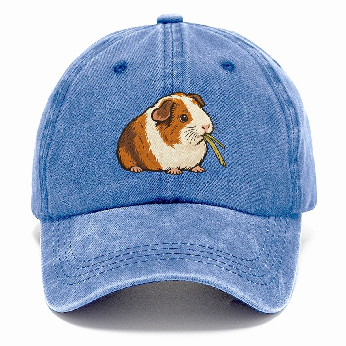 Guinea Pig Hay Bite Small Pet Logos Classic Cap – Summer Sky