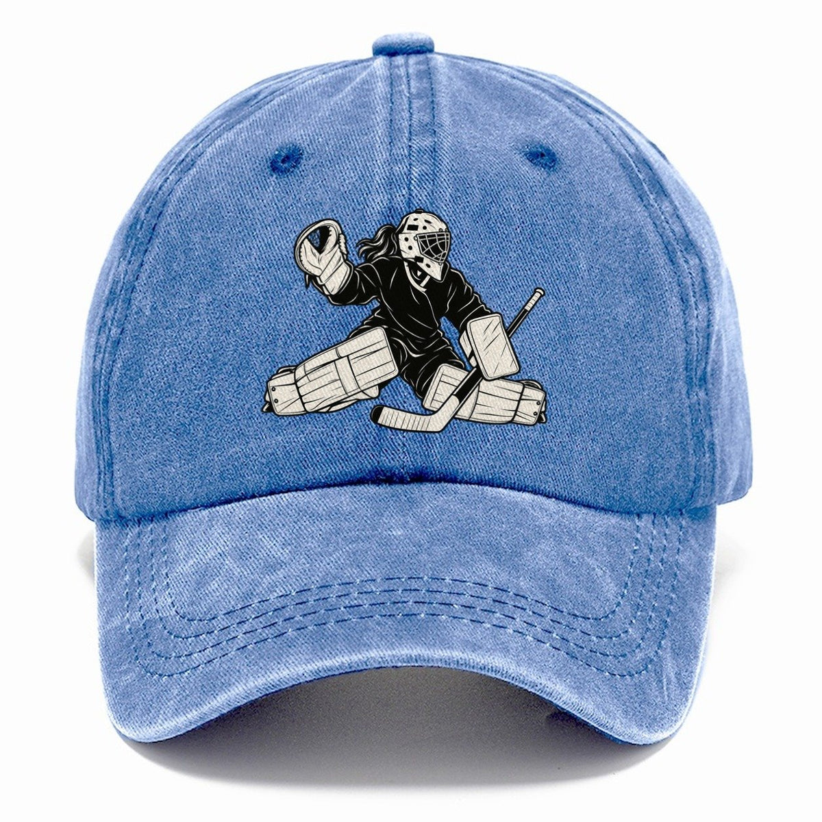 Female Hockey Goalie Classic Cap – Summer Sky