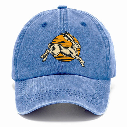 Desert Hare Sunset Shadow Sundown Familiars Classic Cap – Summer Sky