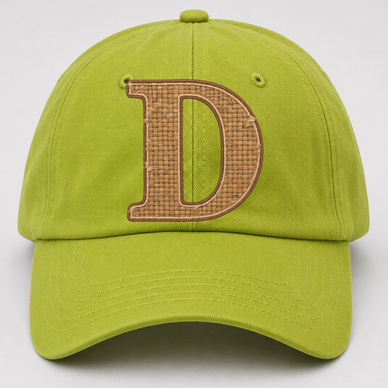 Woven Tweed D Monogram Baseball Cap – Fluorescent Green